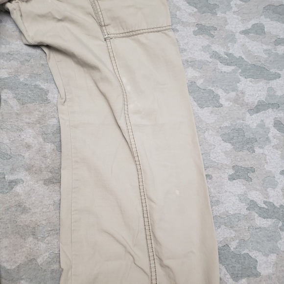 Vintage Levis Pants Womens Large Tan Low Slouch Cargo Pockets Y2K - Picture 7 of 15